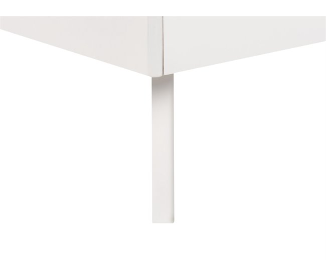 Beliani Cama con somier MDF BERRIC 148x202 Blanco