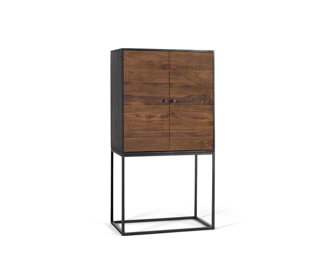 Alacena 2 puertas de madera de palisandro - GINER Y COLOMER Multicolor
