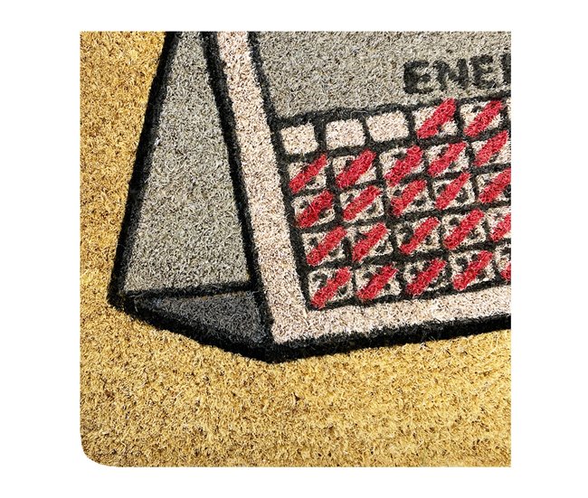 Acomoda Textil – Felpudo de Coco Natural Ecológico Animado. Marron Claro