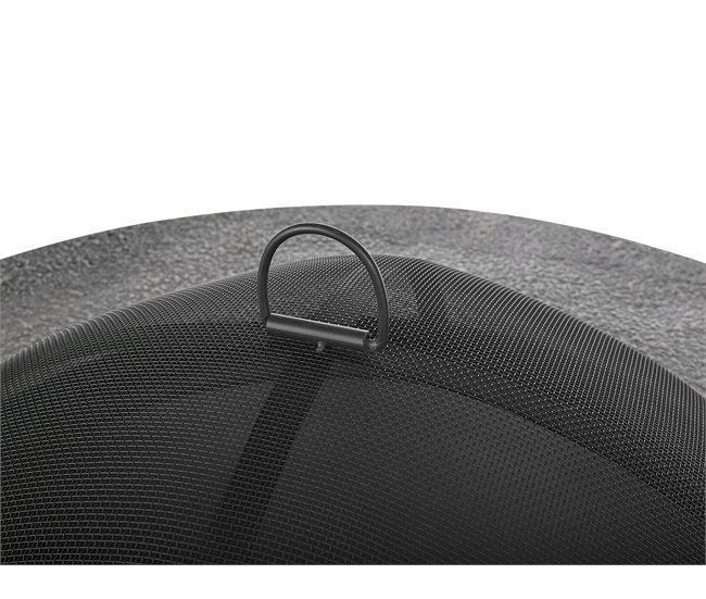 Beliani Fogón de madera TAMBORA Gris Claro