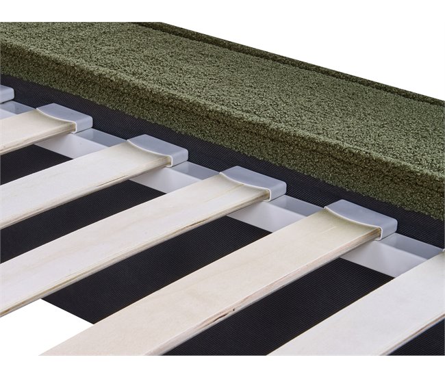 Beliani Cama Bouclé LINARDS 230x242 Blanco