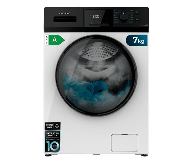 Cecotec Lavadora de carga frontal Bolero Dresscode 7410 Inverter Blanco
