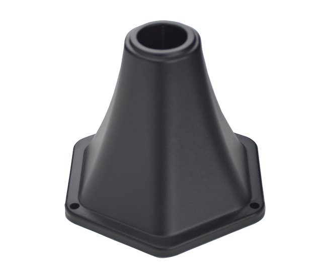 Farola Solar Plástico, Acero Inoxidable Outsunny Negro