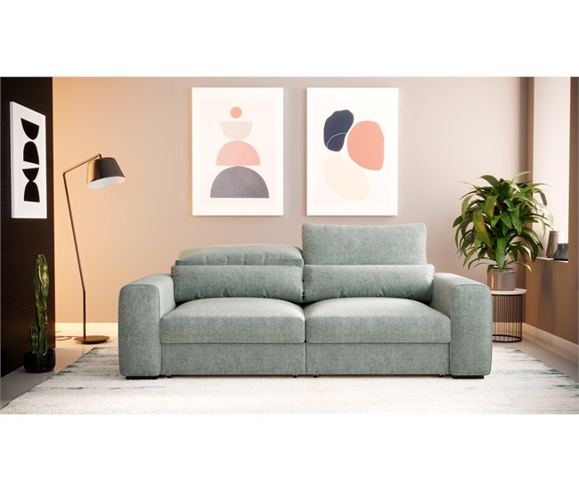 Sofá LANDON convertible en cama Verde