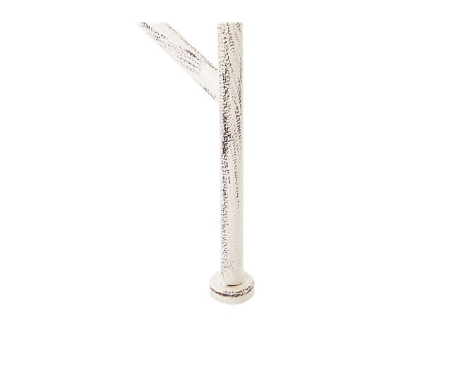 Beliani Banco Hierro MILAZZO 130x45 Blanco/ Beige