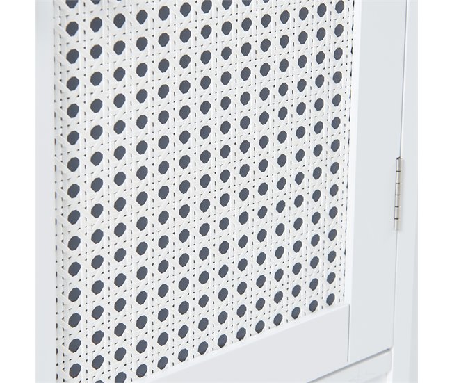 Armario pared con espejo Karlsøy MDF PVC Blanco