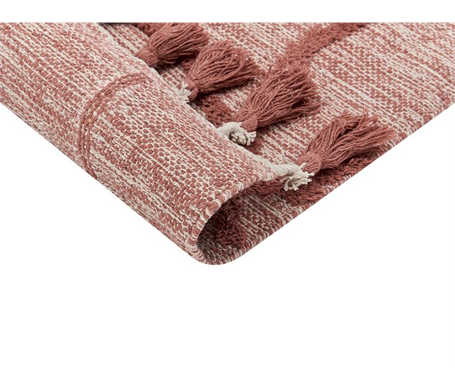 Beliani Alfombra de pelo corto KIRSEHIR 140x200 Rojo