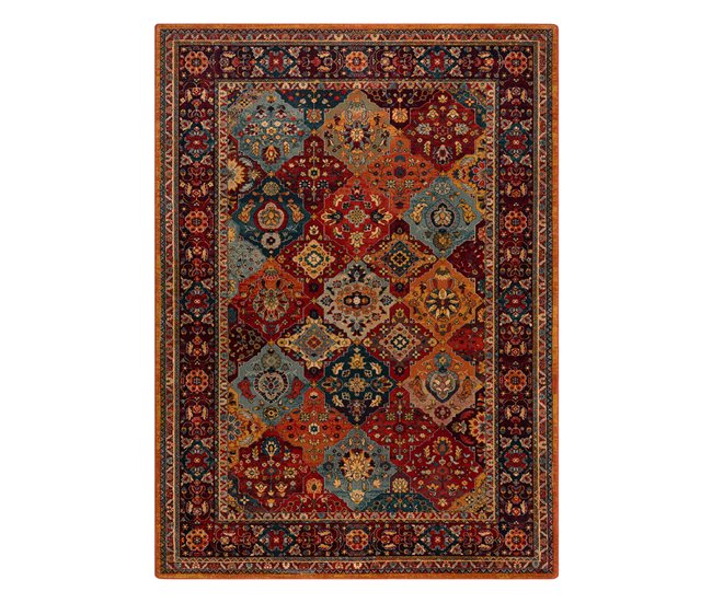 Alfombra de lana POLONIA Samari Ornamento 170x235 Rojo
