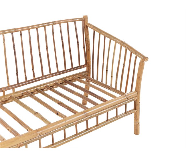 Beliani Conjunto de jardín Madera de bambú MAGGIORE Marron