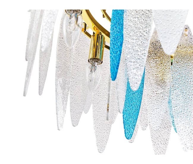 Beliani Lámpara araña MALACCA Multicolor