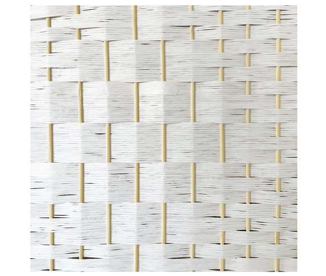Acomoda Textil – Biombo 3 paneles 180x50 cm Separador de Ambientes Decorativo, Elegante y Funcional para Interior. Panel Blanco de Privacidad Divisor Espacio para Dormitorio, Salón, Oficina y Vestidor Blanco