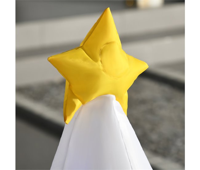 Árbol de Navidad Inflable Poliéster HOMCOM Blanco