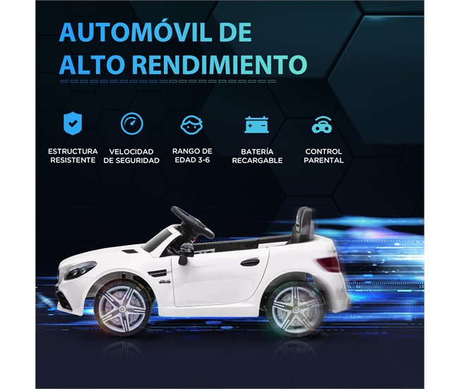 Coche Eléctrico Infantil PP, Metal AIYAPLAY Blanco