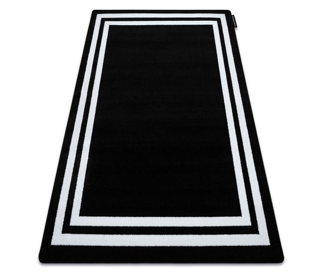Alfombra HAMPTON cuadro 80x150 Negro