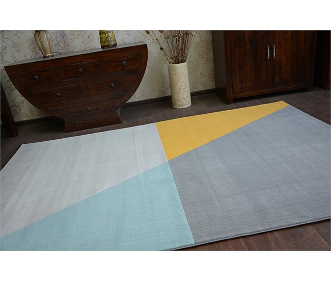 Alfombra SCANDI 18487/572 Trapecio Trapecios 80x150 Gris