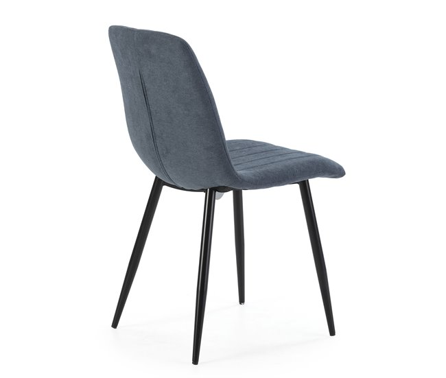 Pack 4 sillas comedor Sagi tapizadas Azul