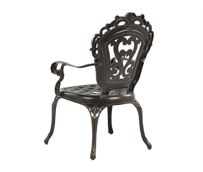 Beliani Conjunto de comedor SAPRI Marron