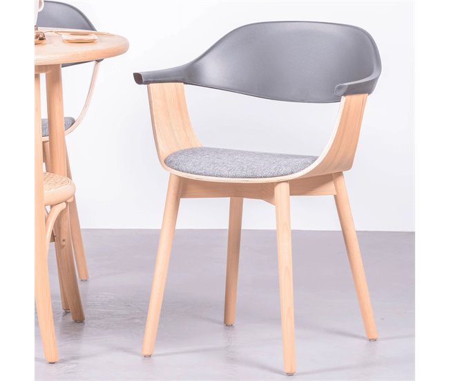Silla de diseño nórdico en madera de fresno - Hut Madera