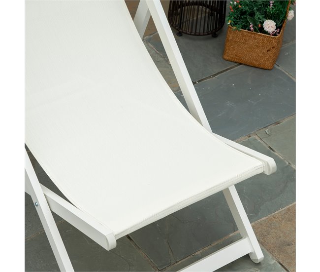 Conjunto de 2 Tumbonas Aluminio, Texteline Outsunny Gris Claro
