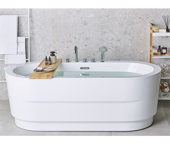 Beliani Bañera independiente EMPRESA 80x170 Blanco