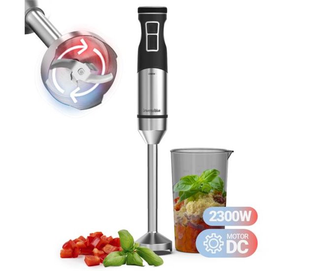 Batidora de Mano 2300W | UNIVERSALBLUE Negro/ Inox