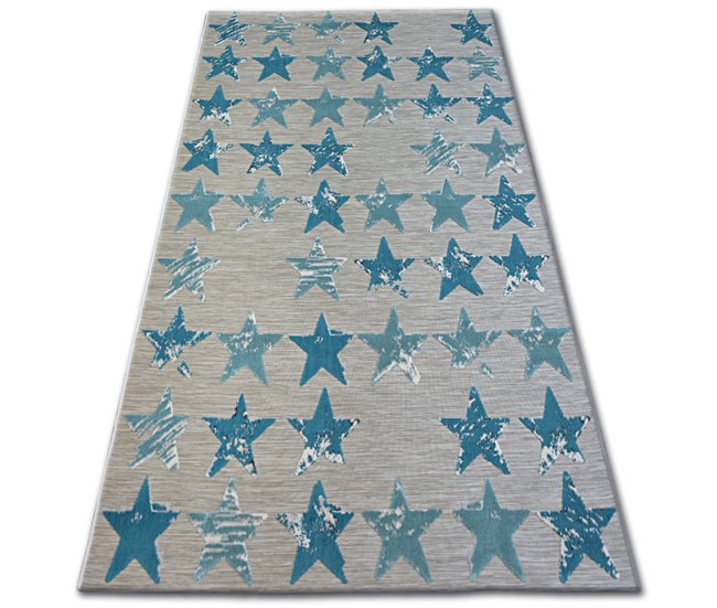 Alfombra LISBOA Estrellas Estrellitas 200x290 Azul