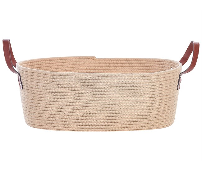 Beliani Estante de baño pequeño GISSAR Beige