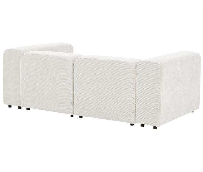 Beliani Sofá de 2 plazas Pana FALSTERBO Crema