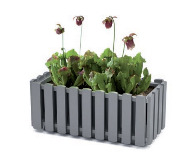 Jardinera para balcón BOARDEE FENCYCASE Blanco