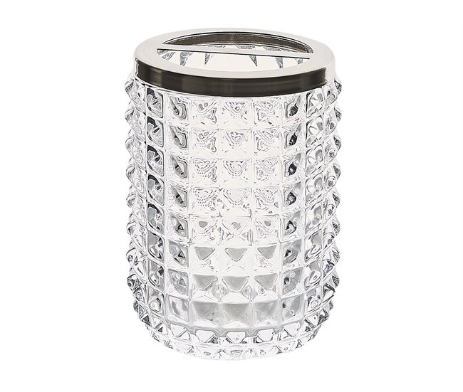 Beliani Conjunto de accesorios de baño TAPIA Transparente