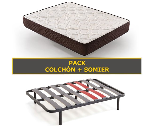 Pack Colchon + Somier Descansin | Alta Firmeza 