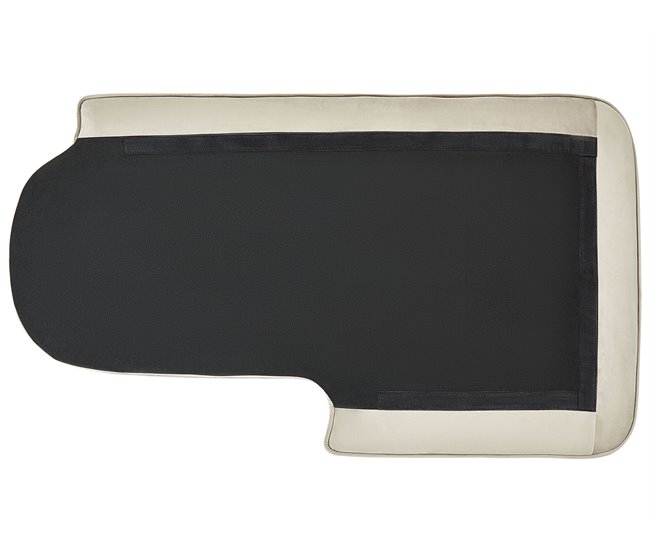 Beliani Chaise longue izquierdo Terciopelo ALLIER Beige