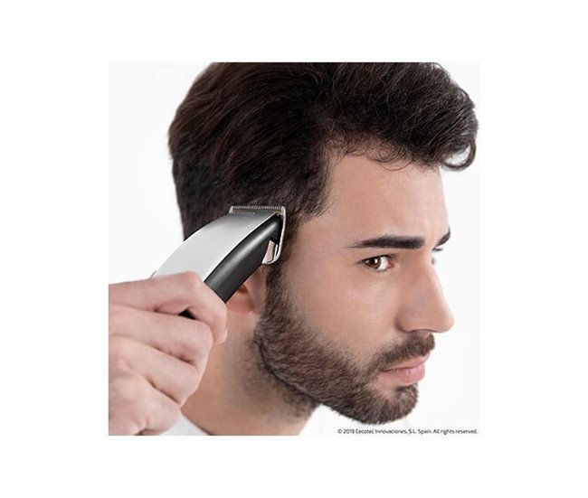 Cortapelos con cable Cecotec Bamba PrecisionCare Power Blade Titanium 500mAh 9 peines negro/inox Gris