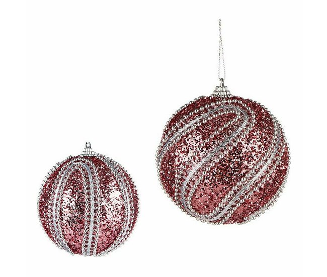 Set de Bolas de Navidad Plateado