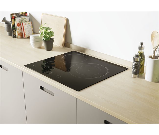 Conjunto de placa ind. y horno pirolítico CANDY PCI26PCxCI633C Negro