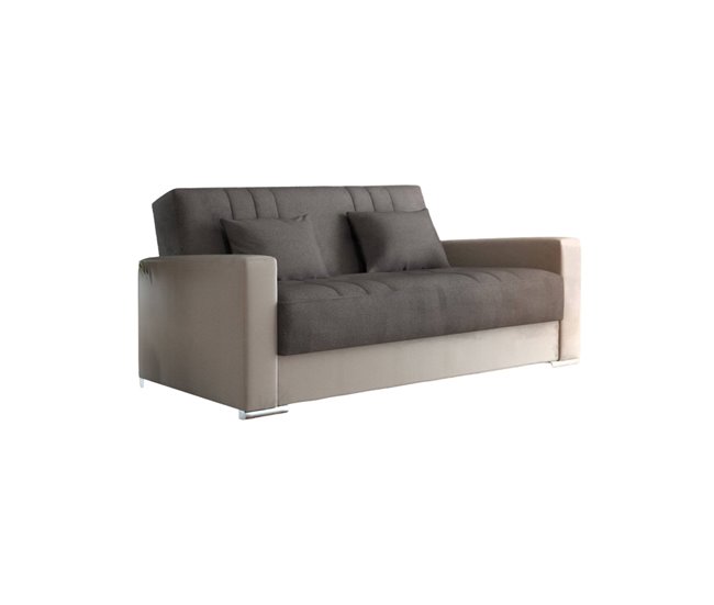 Sofá cama 3 plazas en tela Beige