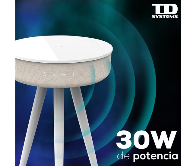 Altavoz Mesa Bluetooth de 30W - TD Systems SM30B11WB Blanco Brillo