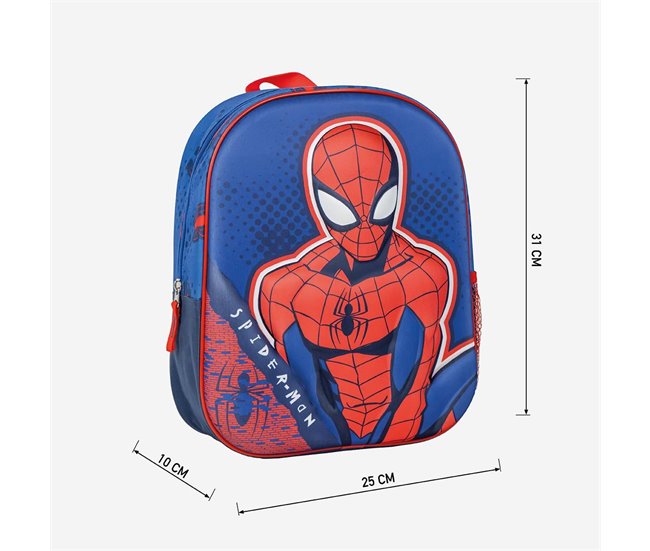 Set de Mochila 3D infantil de Spiderman + Paraguas Burbuja a juego Multicolor