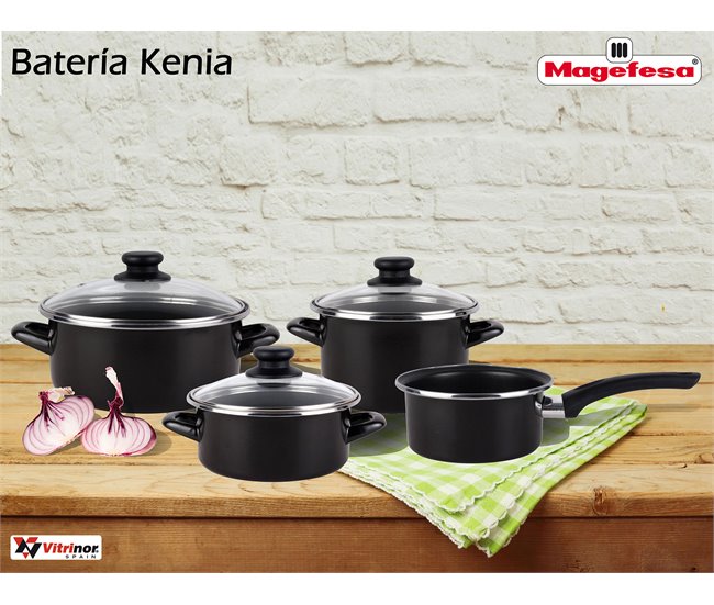 Batería de Cocina Magefesa KENIA Negro