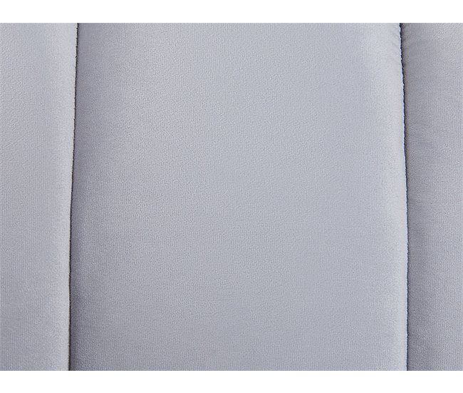 Beliani Chaise longue Terciopelo ALLIER Gris Claro