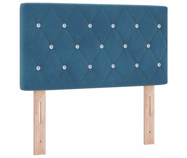 Cabecera De Terciopelo 80 Azul