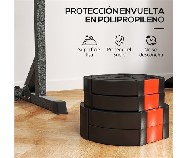 Discos de Pesas PP, Arena SPORTNOW, deportes y ocio - pesas Negro