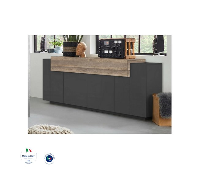 Aparador efecto madera 200 Antracita
