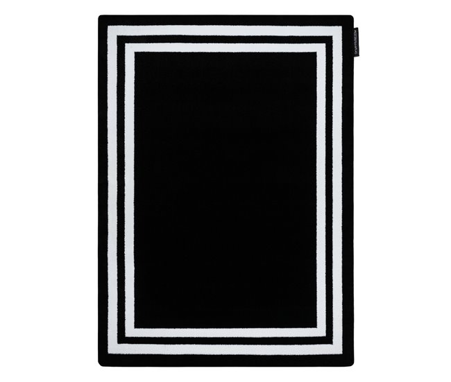 Alfombra HAMPTON cuadro 80x150 Negro