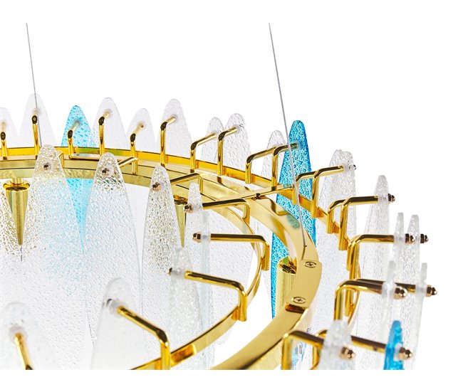 Beliani Lámpara araña MALACCA Multicolor