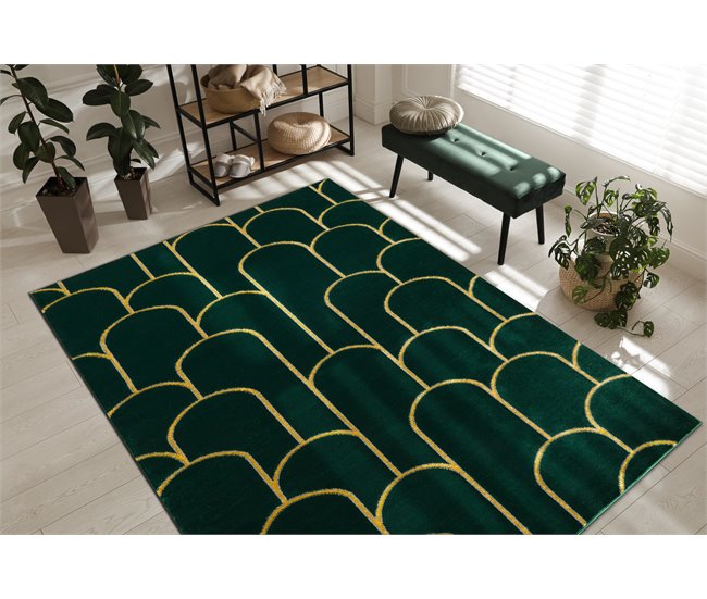 Alfombra EMERALD exclusivo 1021 glamour 240x330 Verde