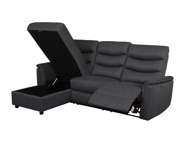 Chaise loungue relax FAMILY eléctrico Antracita