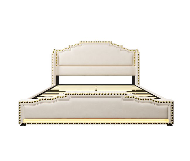 Camas de matrimonio 169x214 Beige