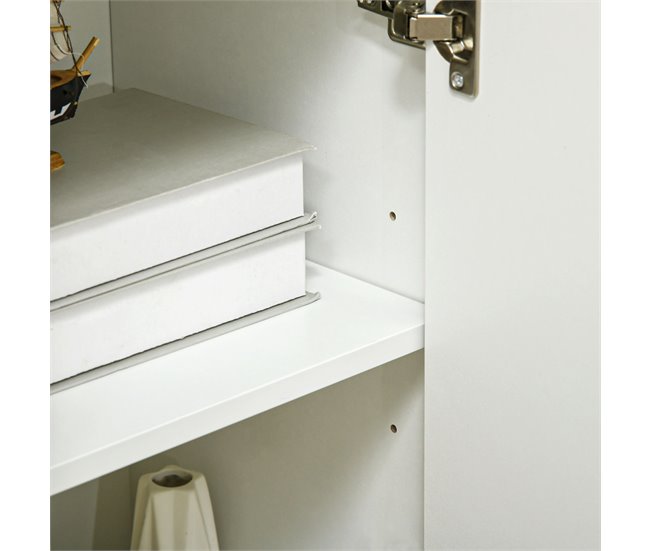 Aparador de Salón Melamina de Madera HOMCOM Blanco