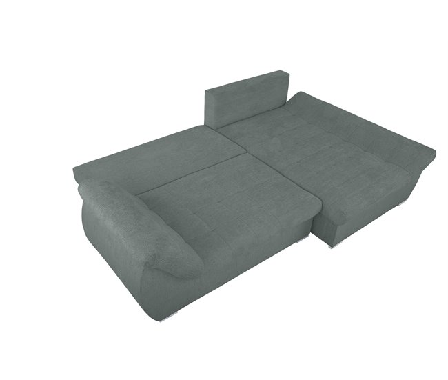 Chaise longue con cama y arcón EDEN Verde